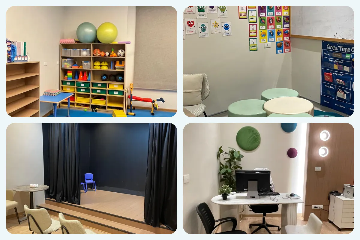 Sensory, therapy and consultation rooms at Spectra Cure Clinics Egypt in New Cairo